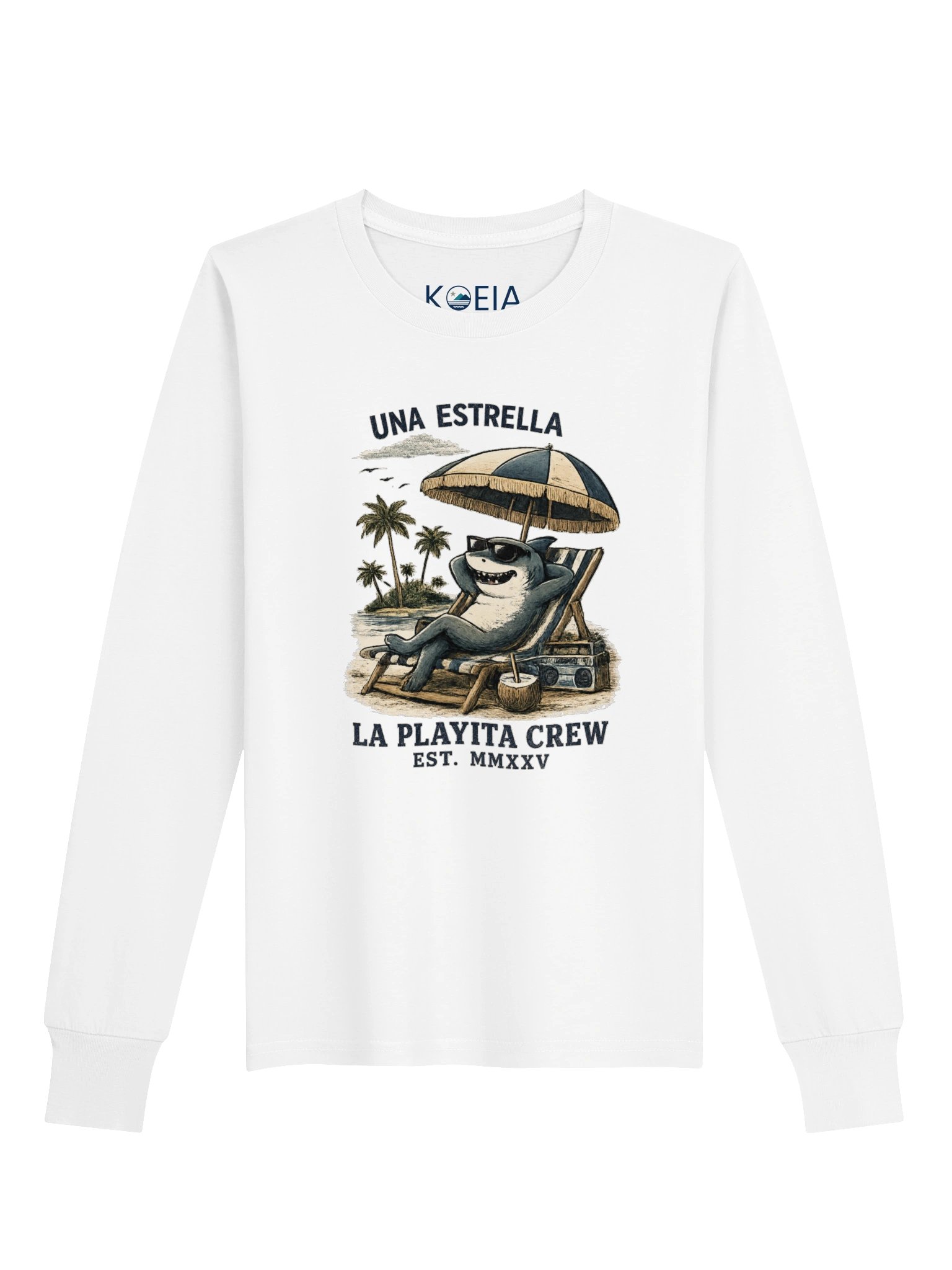 Una Estrella Chillin' Shark Youth Long Sleeve Shirt product image (4)