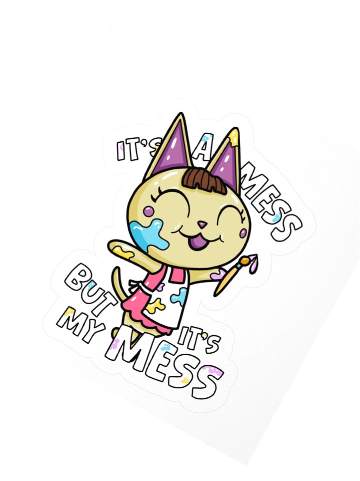 It's a mess but it's my mess Merry Sticker Colorful product image (5)
