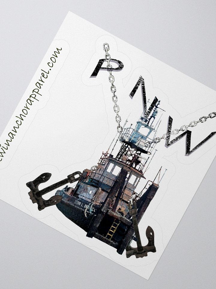 X Ancher Chain PNW - Terri L. Brusco Kiss Cut Stickers product image (2)