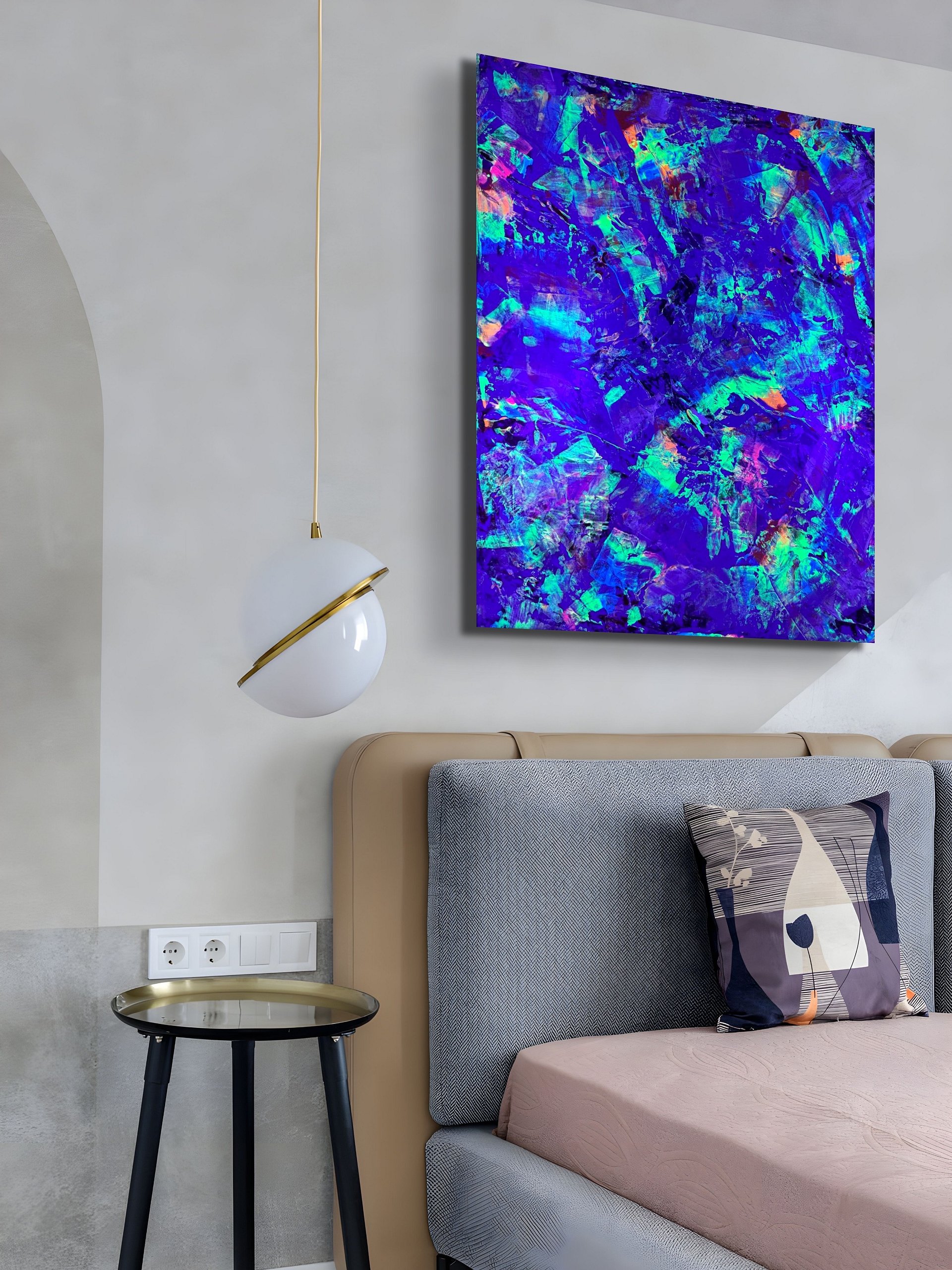 Concrete Rainbow UV Gallery Canvas Print product image (1)
