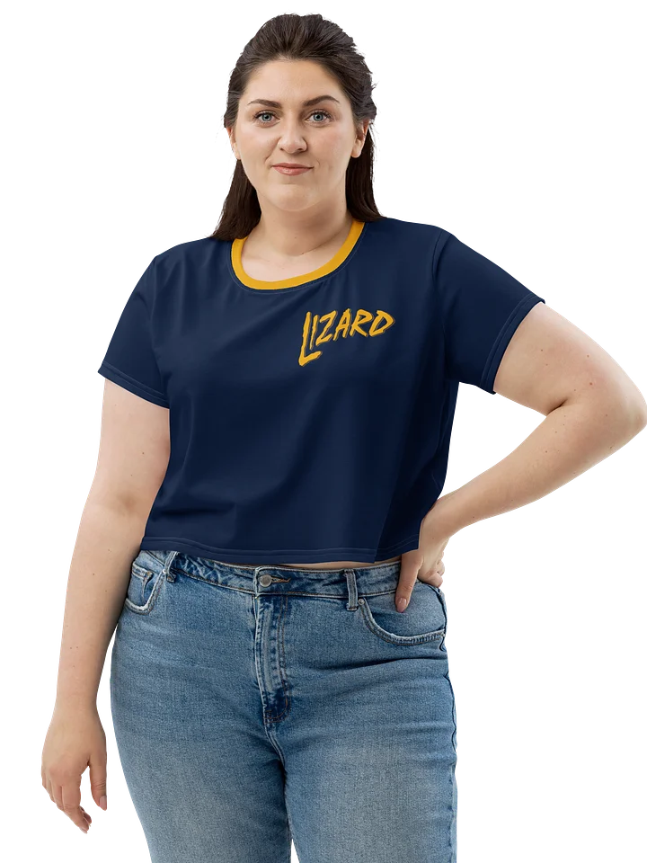 (2 sided) Lizard crop tee product image (1)
