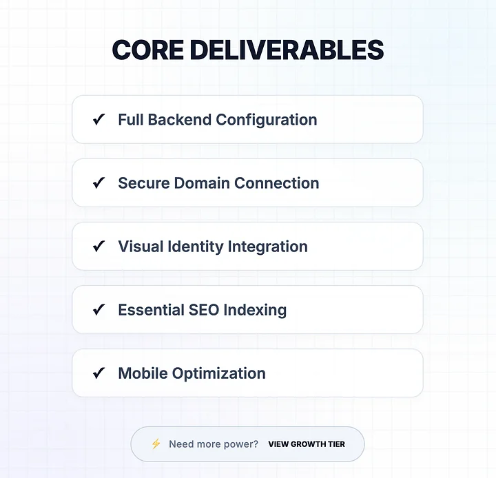 Foundation Tier (+Required Hosting) product image (2)