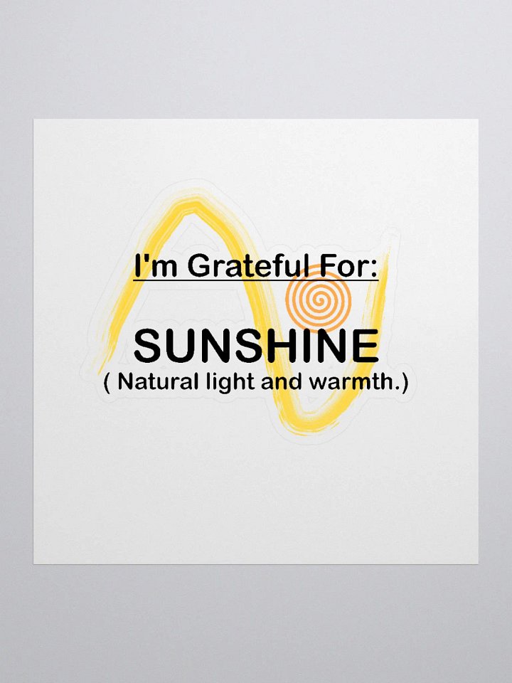 I AM GRATEFUL FOR SUNSHINE product image (1)