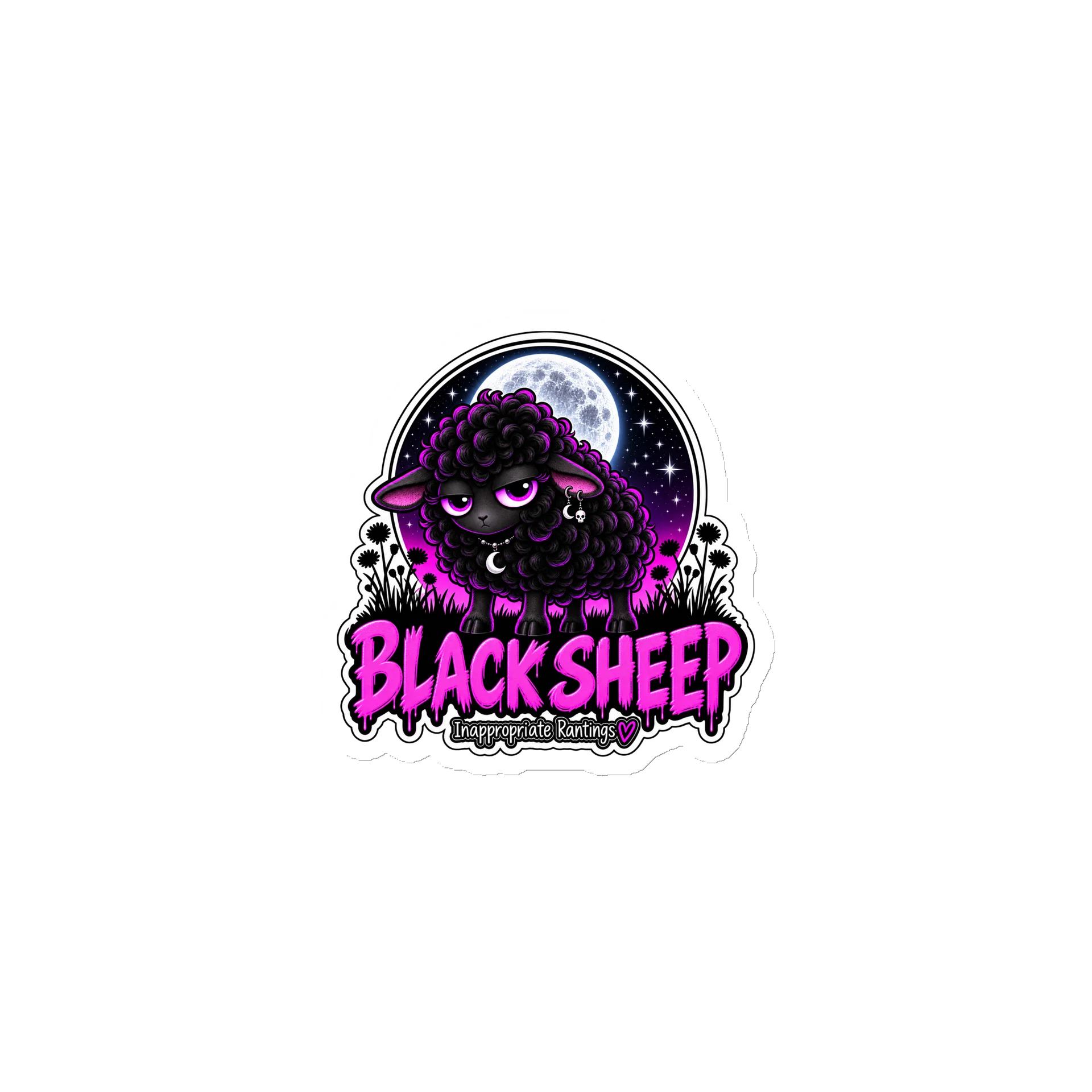 Black Sheep Moonlit Magnet product image (1)