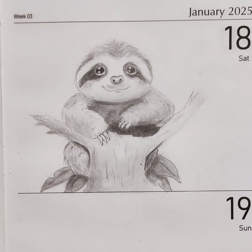 Sketch-A-Day || Day 20
Prompt:  Sloth
_________________________
#luckyduckysketches #day20 #LDsketchaday #sketchaday #pencil ...