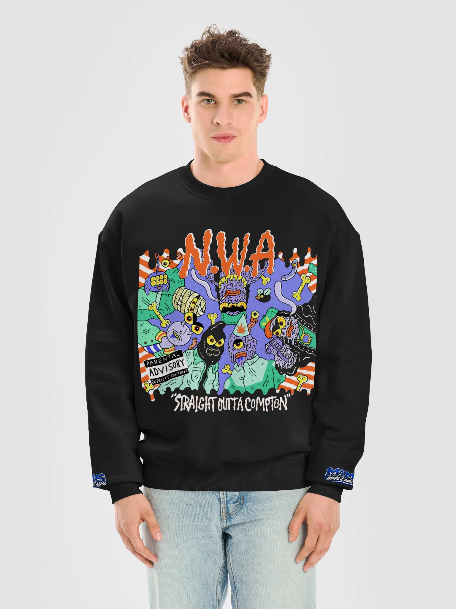 Chaotic Alien Graphic Crewneck product image (25)