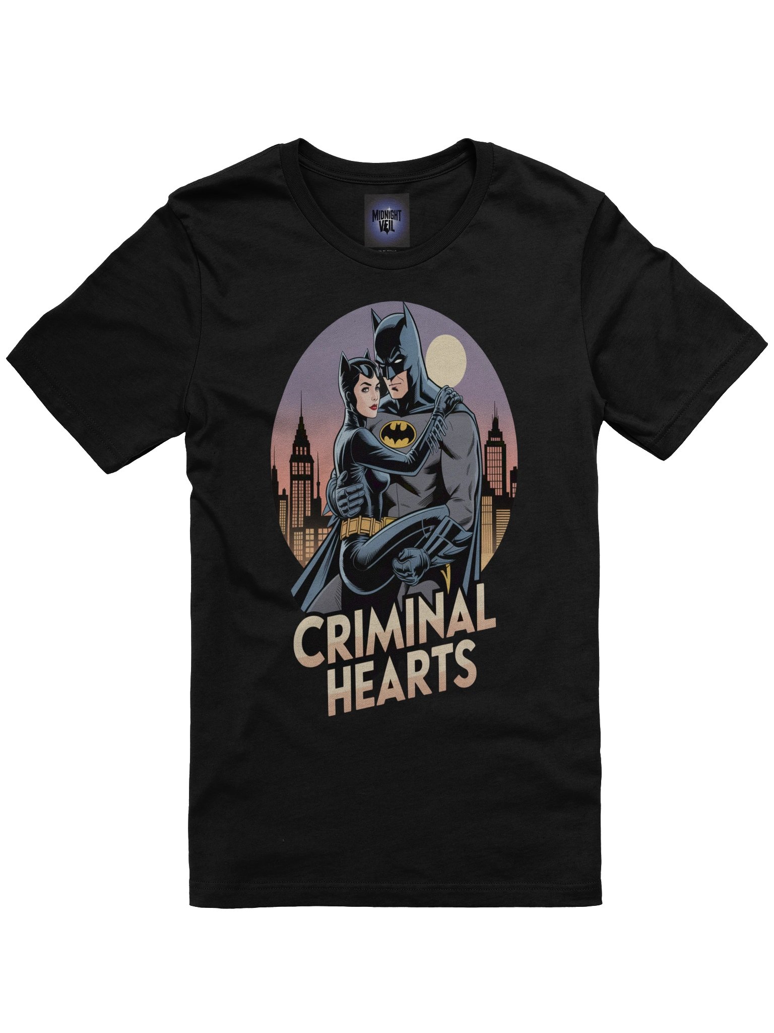 Criminal Hearts: Batman & Catwoman Forbidden Embrace T-Shirt product image (3)