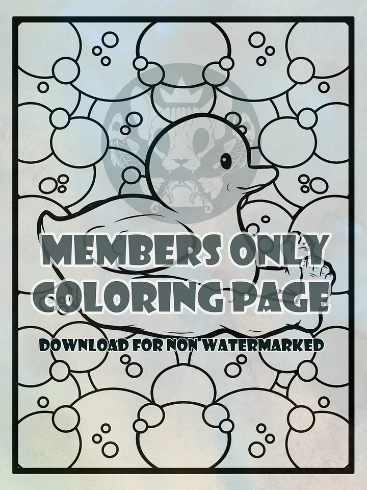 Bubbly Duckie - coloring page product image (1)
