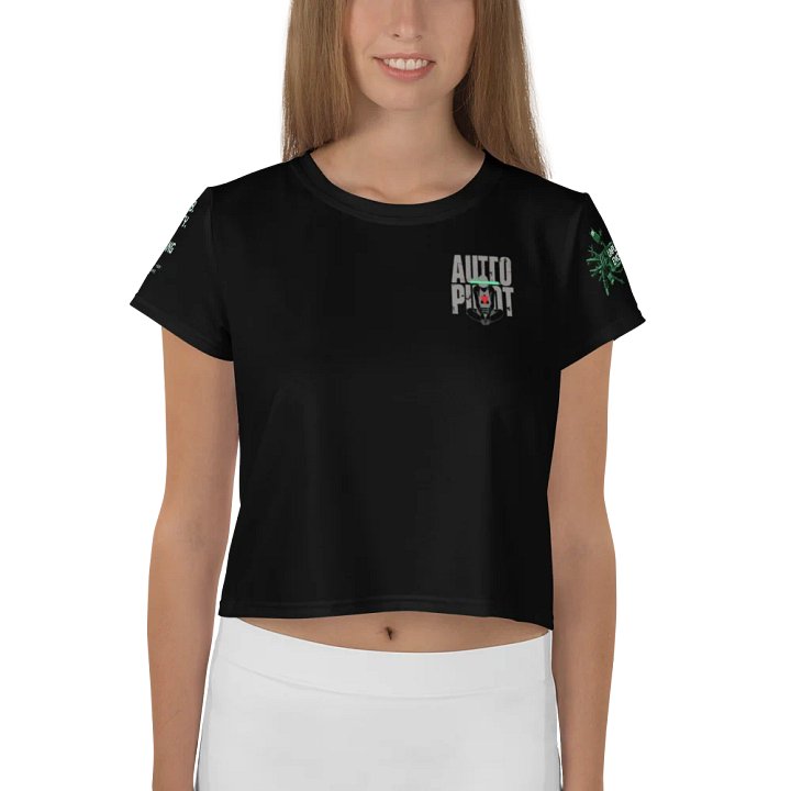 Living in Auto Pilot Crop Graphic Tee 2 product image (1)
