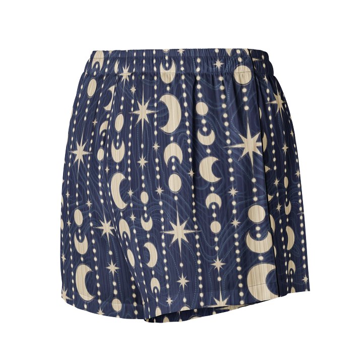 Celestial Dreams - Stars and Moons Pajama Shorts product image (2)