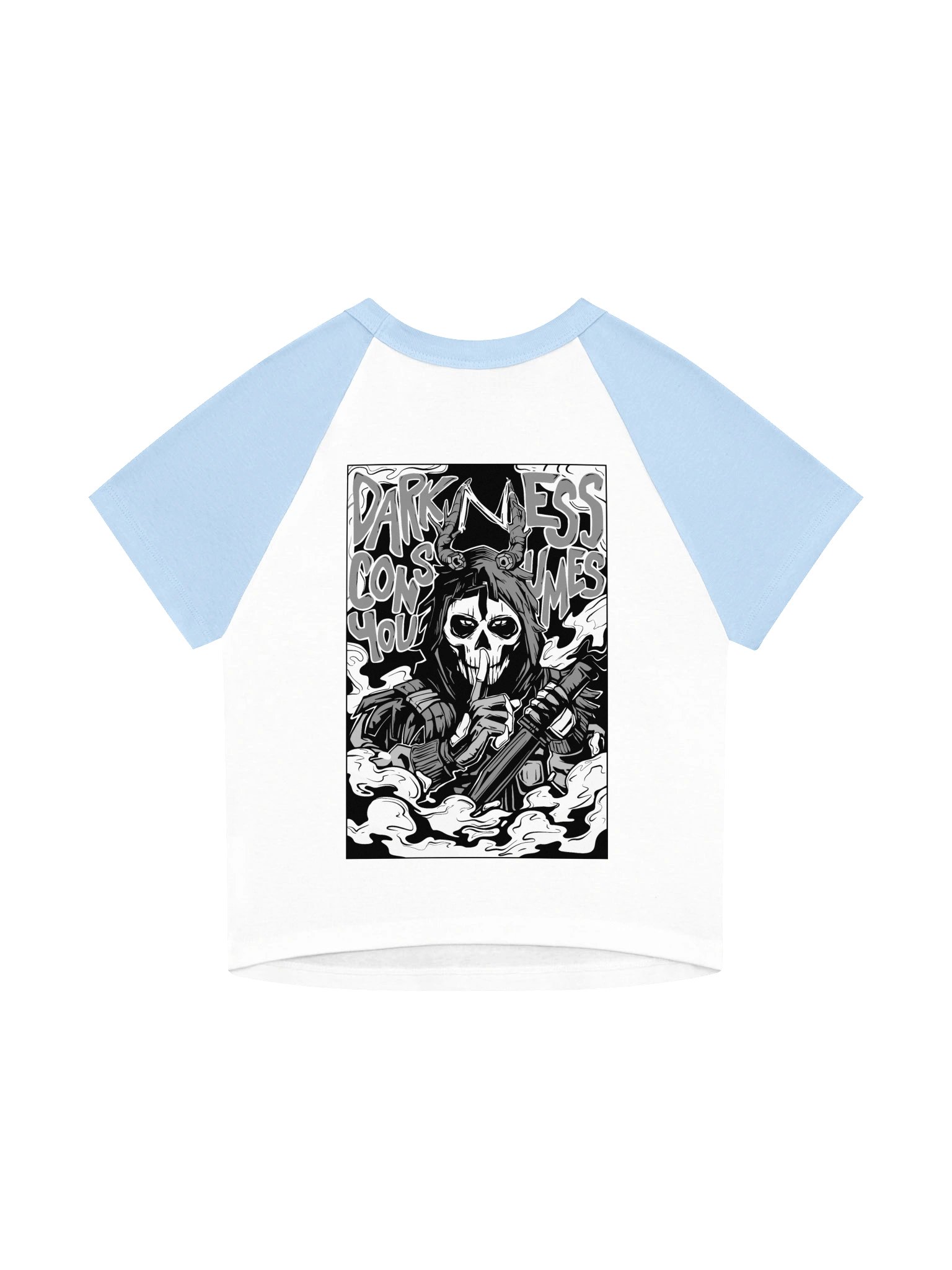 Darkness Raglan Baby Tee product image (2)