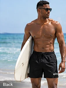 His House Mens Swimsuit - Black by His House
