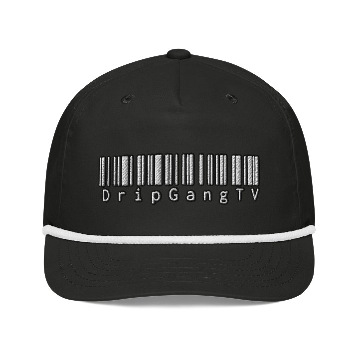 DripGangTV Barcode Golf Hat “Black” product image (1)