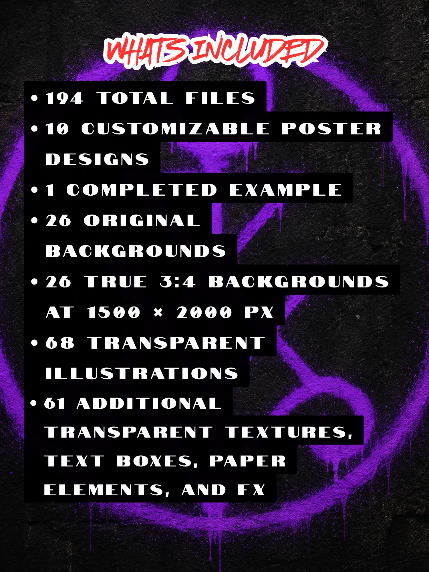 REAL ROT: Rotten Underground Music Promo Kit — 10 Poster Templates + 41 PNG Objects product image (3)