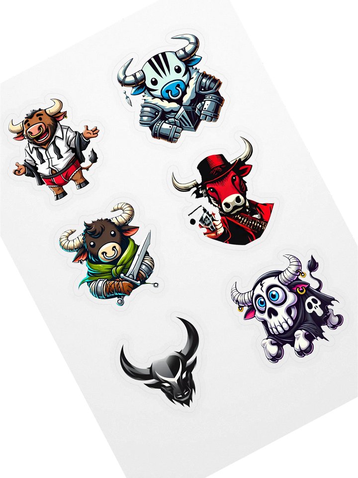 Bull Emote Sticker Pack product image (1)