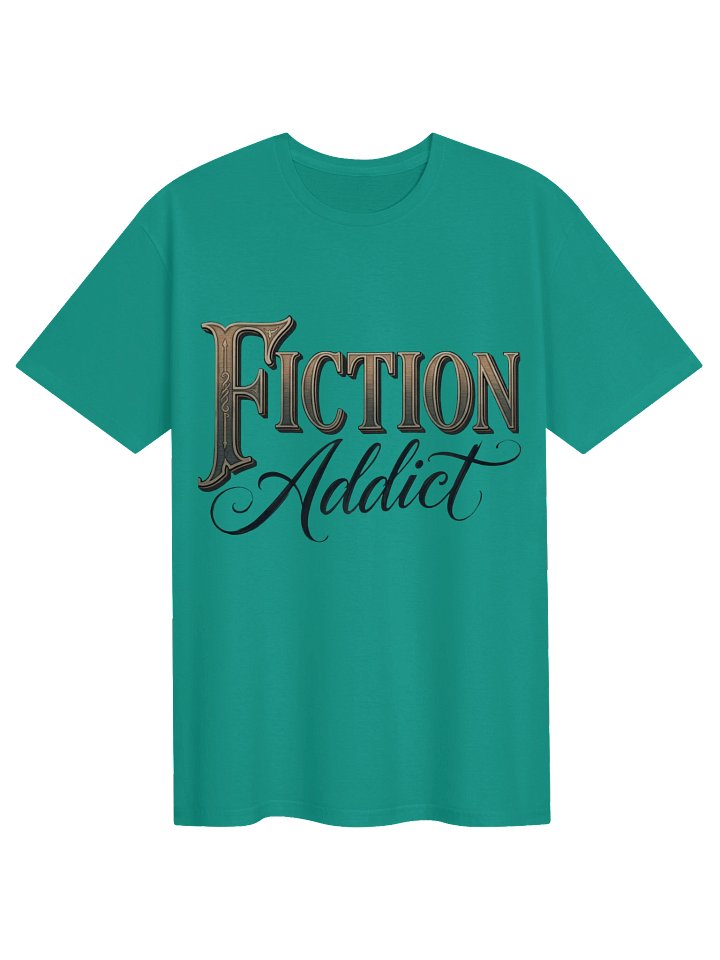 Fiction Addict Luxury Bookish Tee – Dark Academia & Fantasy Reader T-Shirt product image (2)