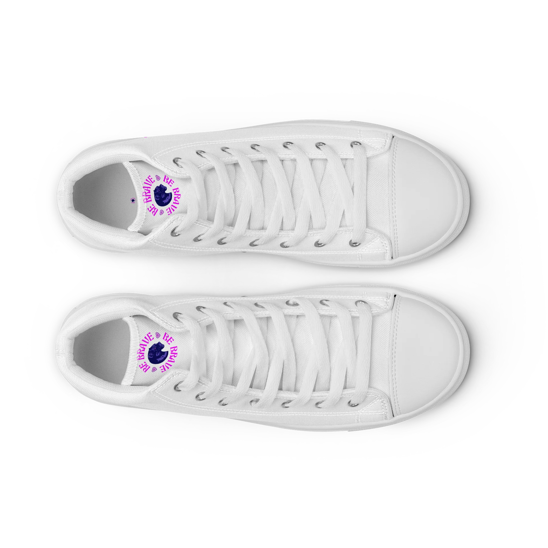 MAGENTA MOMZ PANTHER HEAD HI-TOP SNEAKERS product image (9)