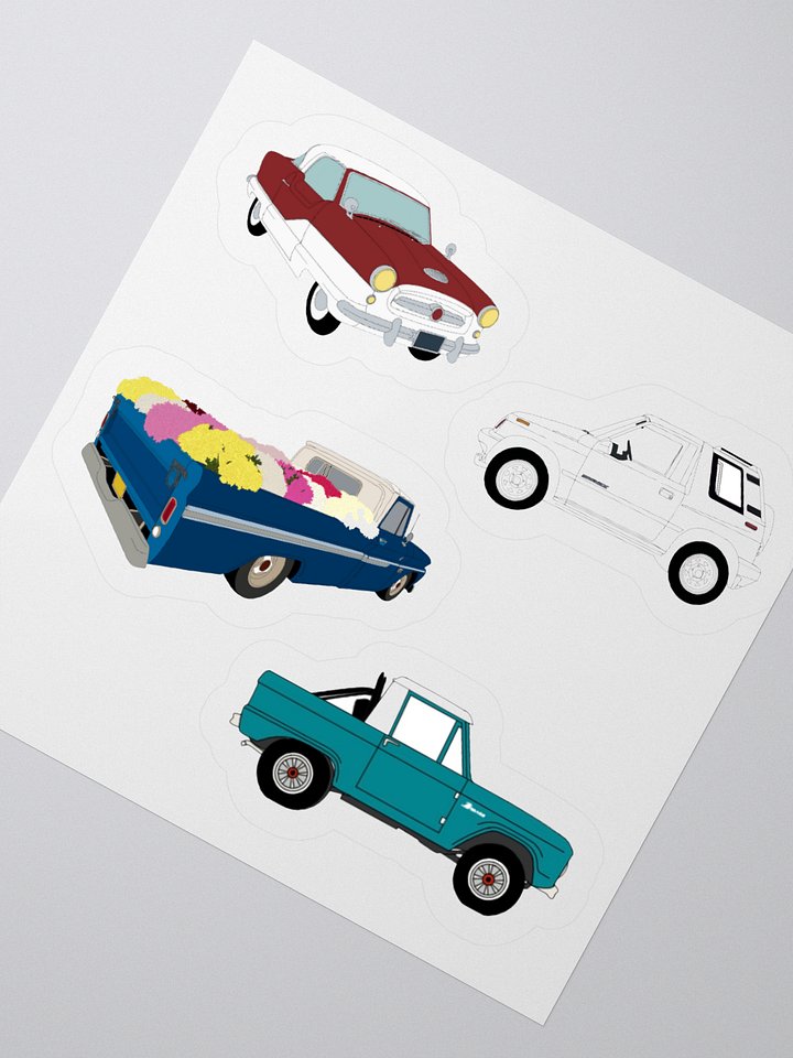 classic car sticker sheet product image (6)