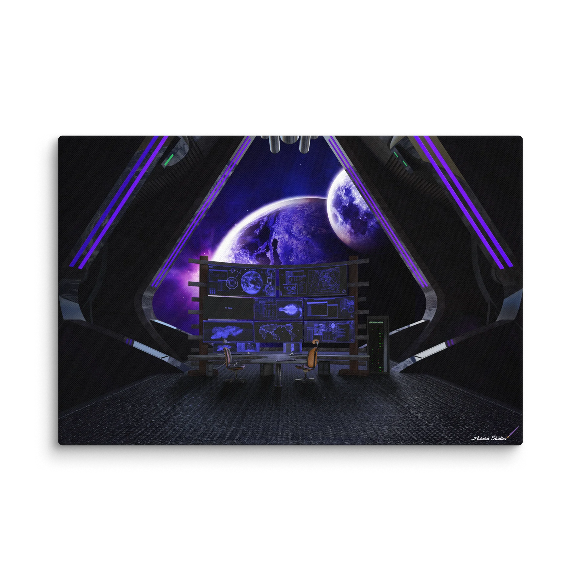 Talou Station over Earth IV 24x36 Canvas product image (1)
