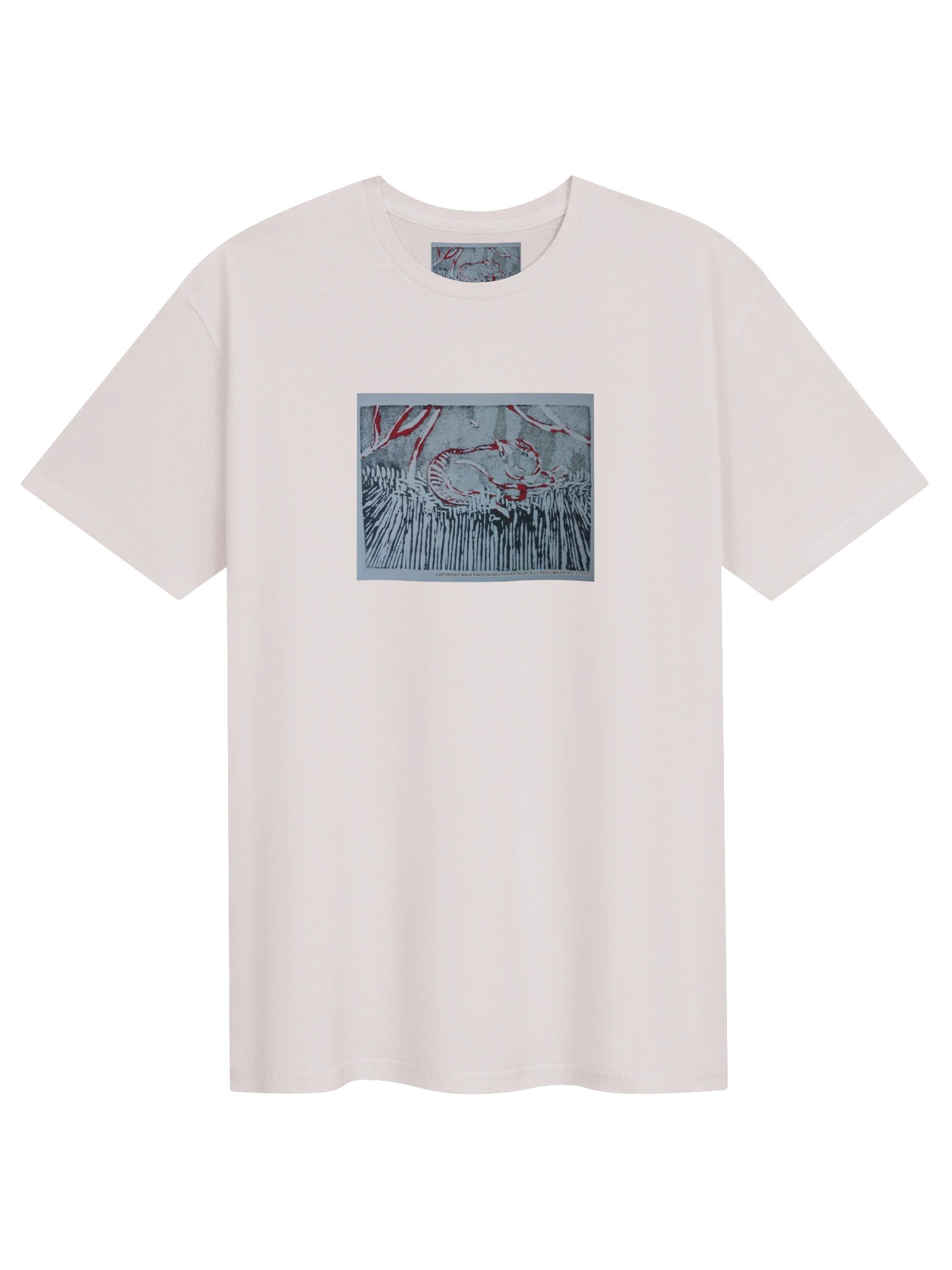 Abstrac graphic Art Shirt "The cat is in the grass" product image (1)