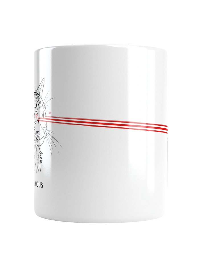 Laser Focus Cat Mug – Funny Laser Eyes Meme Coffee Mug | 11oz Cat Lover Gift product image (2)