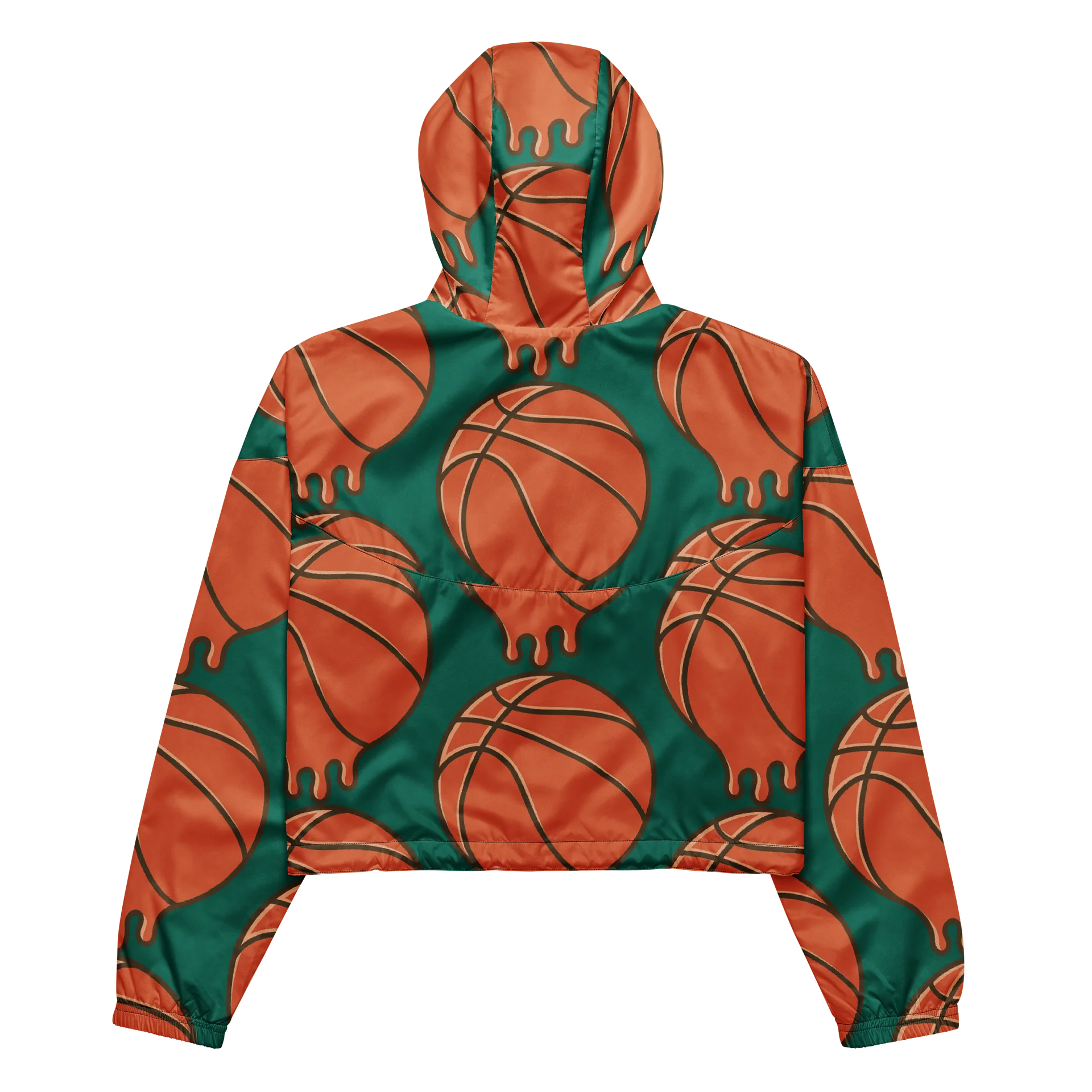 Courtside Green Cropped Windbreaker product image (5)
