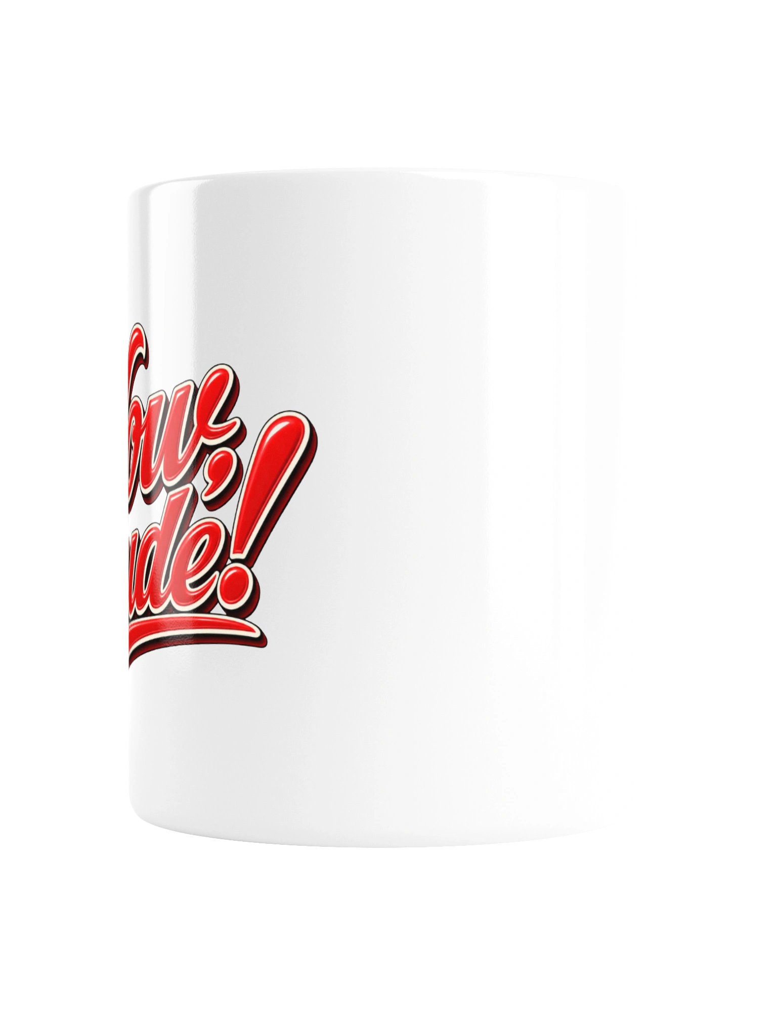 Wow, Dude! Red Text Mug product image (4)