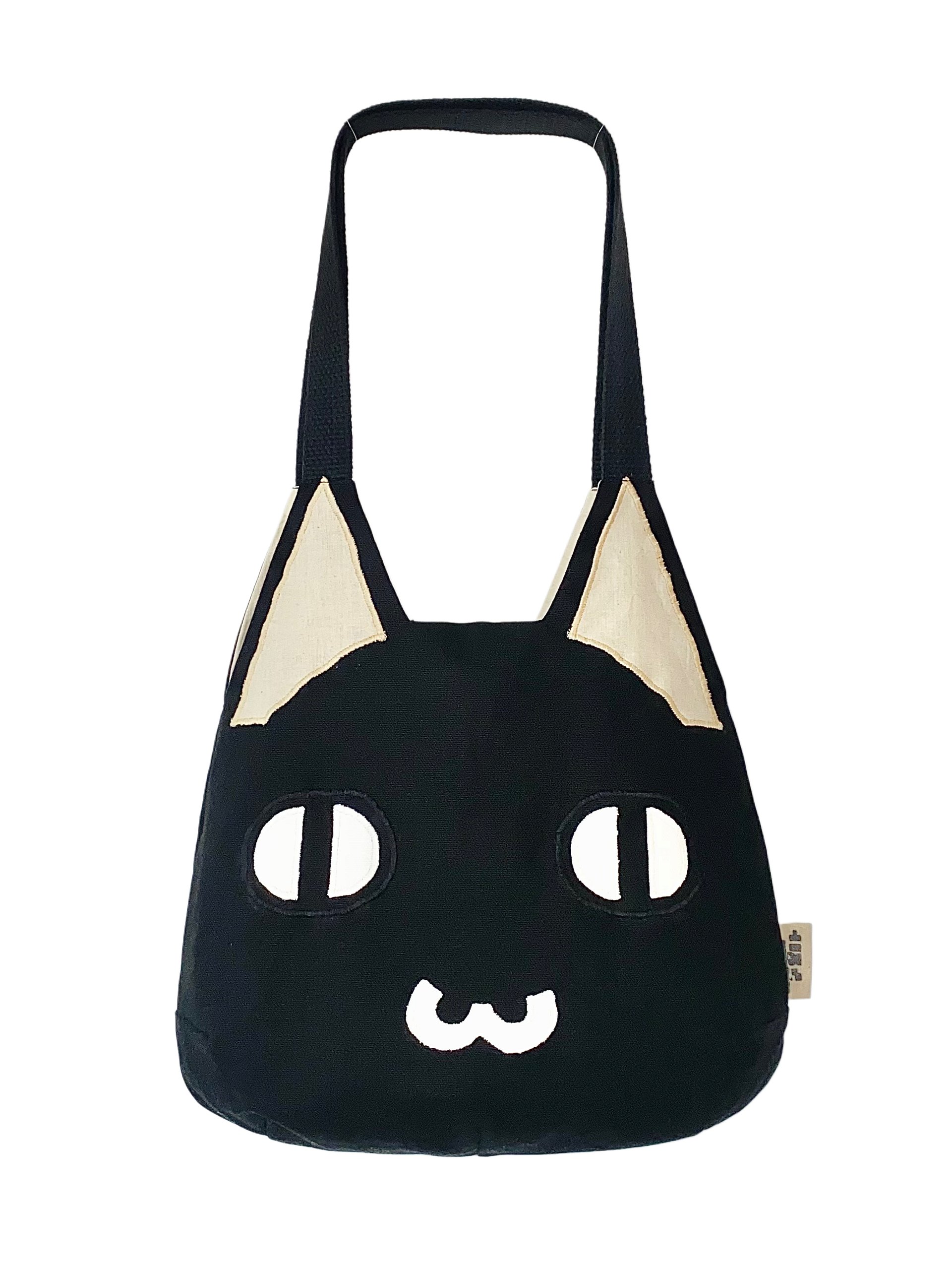 (made to order) kuro tote bag (small :3) product image (2)