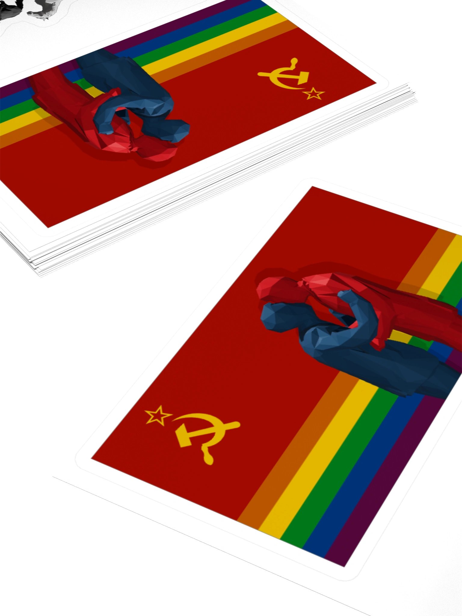 Two Men Kissing + Horses - Kiss Cut Sticker product image (11)