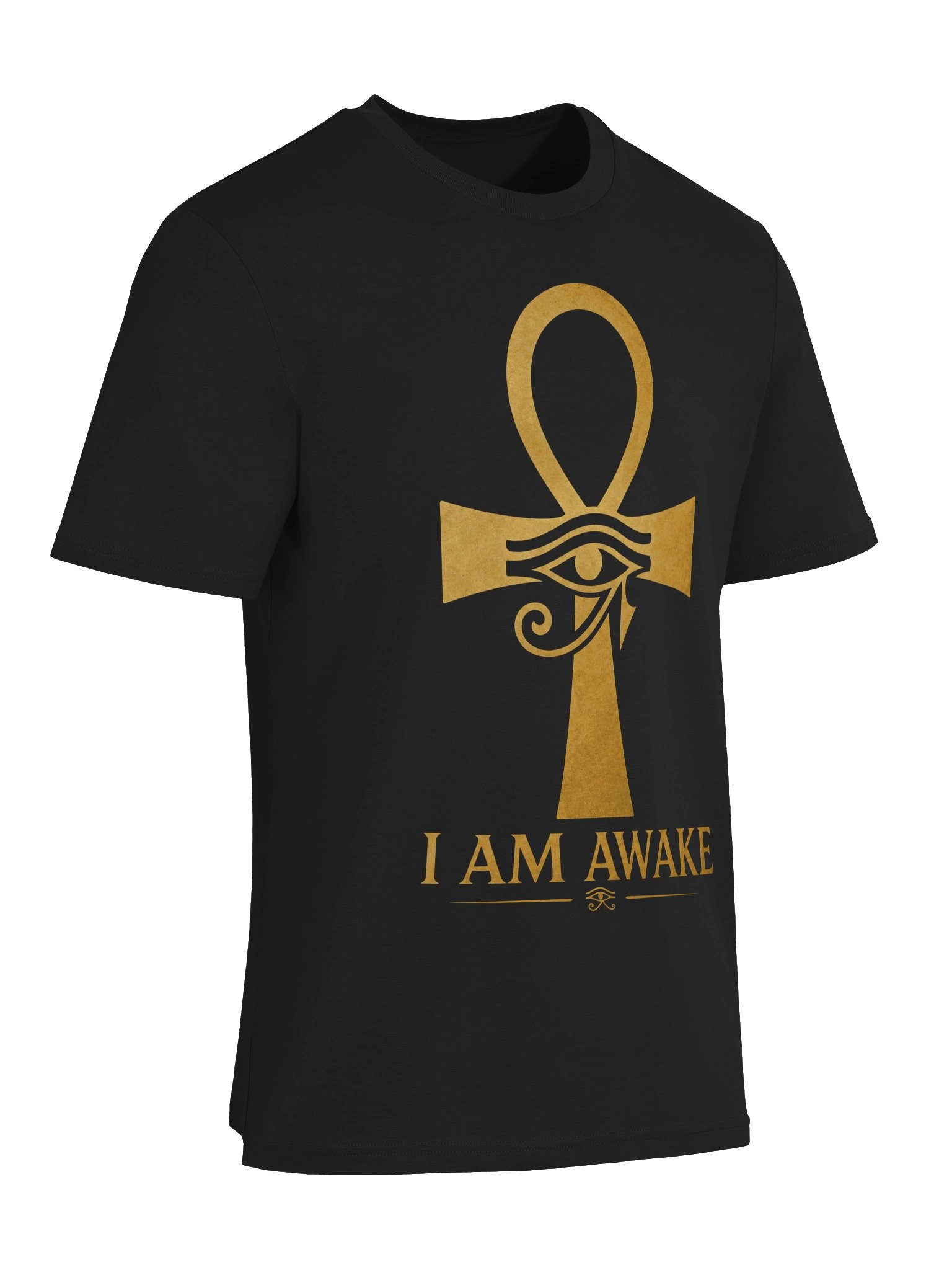 I AM AWAKE Ankh & Eye of Horus T-Shirt – Egyptian Spiritual Symbol Tee product image (6)
