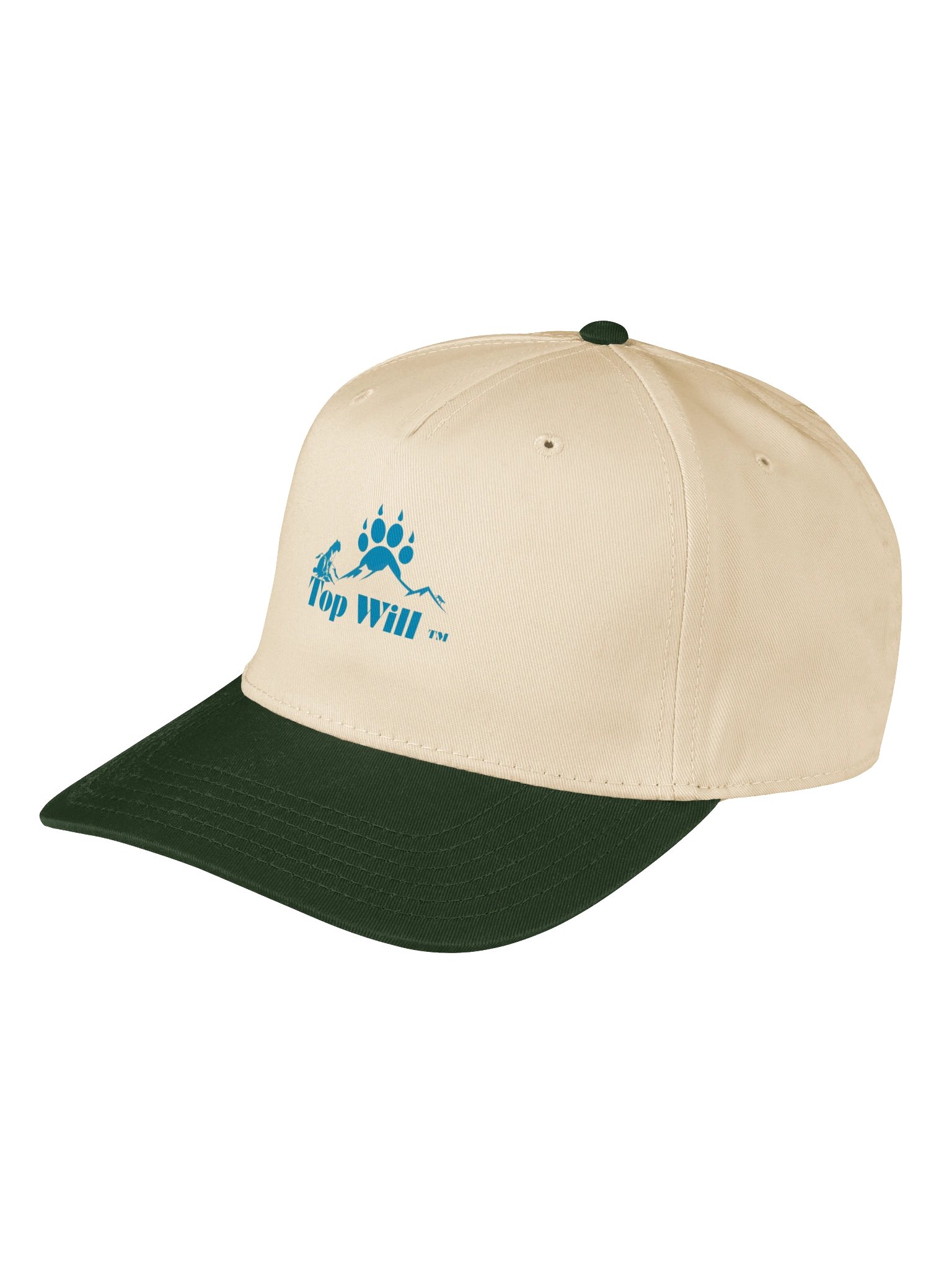 Top Will™ Navy Blue & Green Mid-Profile Baseball Cap product image (3)