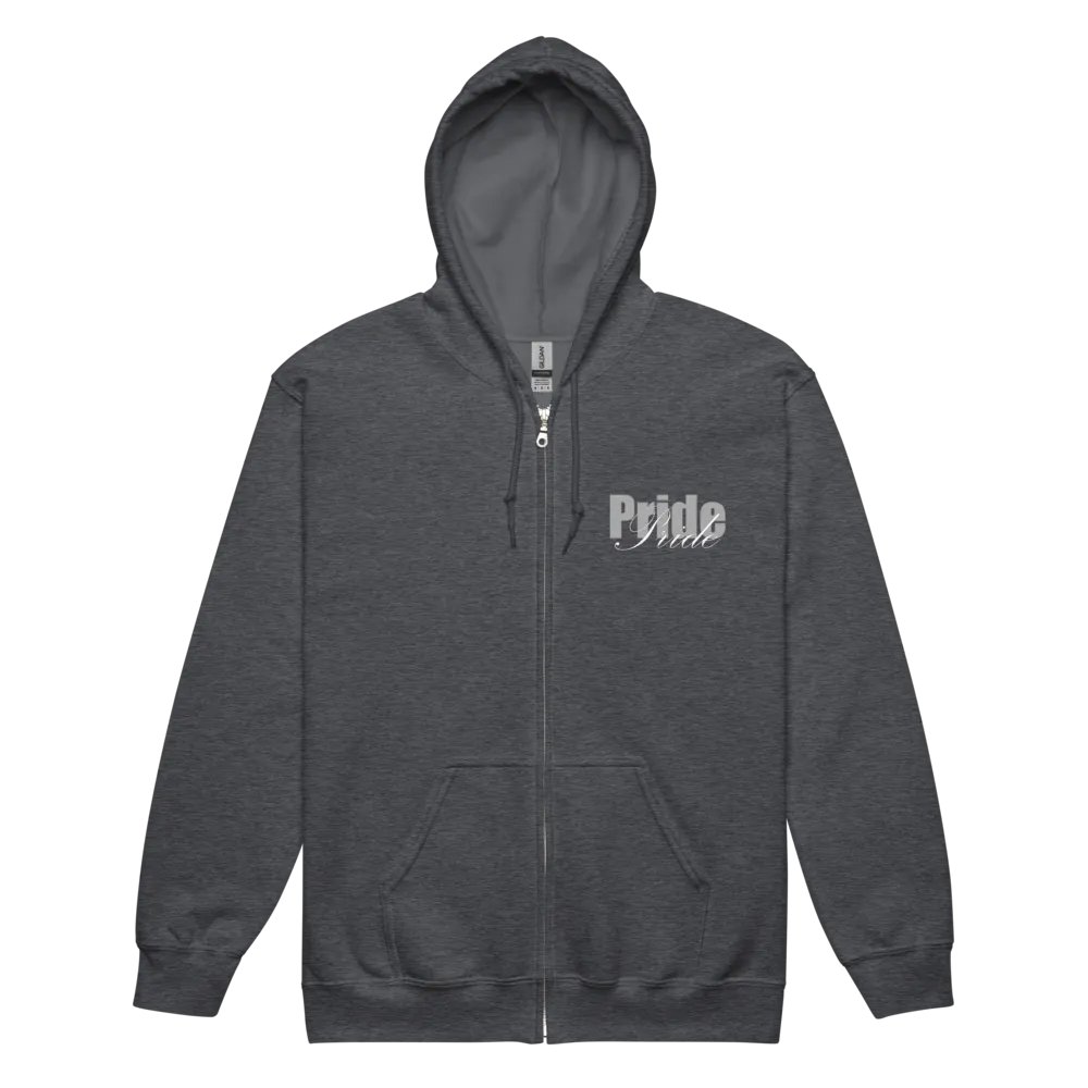 Crystal Pride Heart Zip-Up Hoodie product image (6)