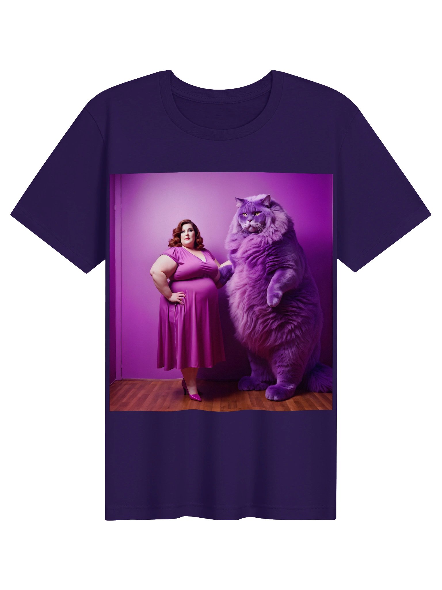 Purple Puss | Bella+Canvas Unisex Supersoft T-Shirt product image (1)