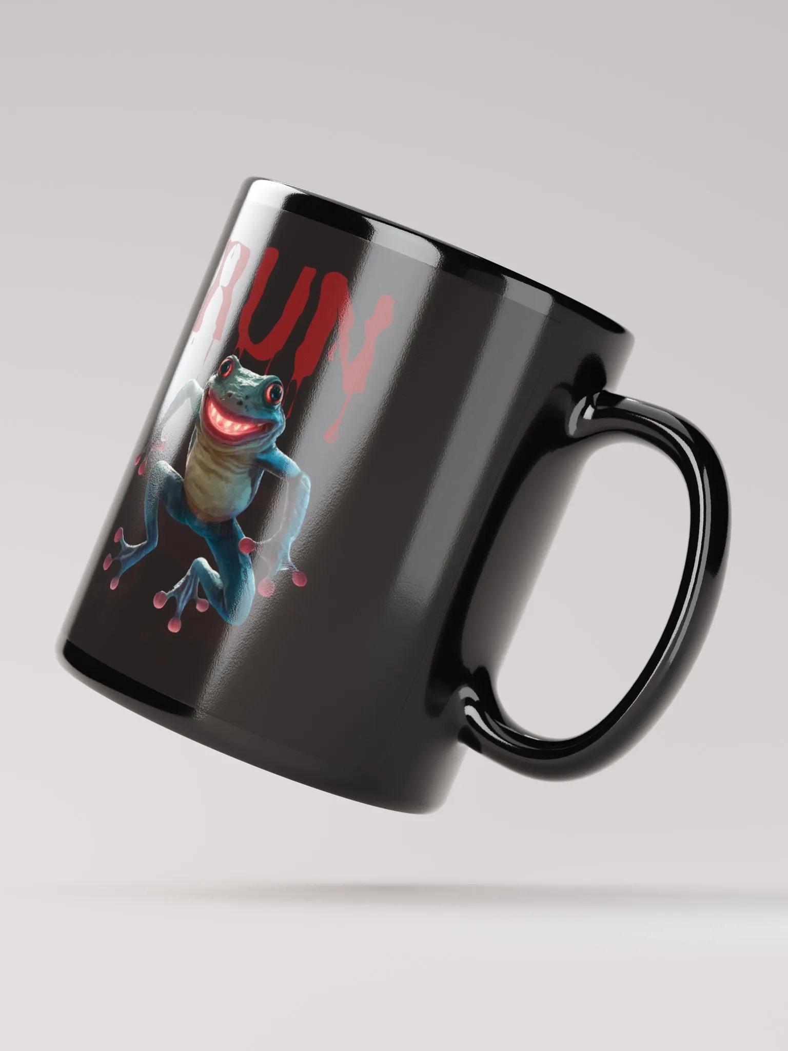 Scary Frog Black Mug product image (2)