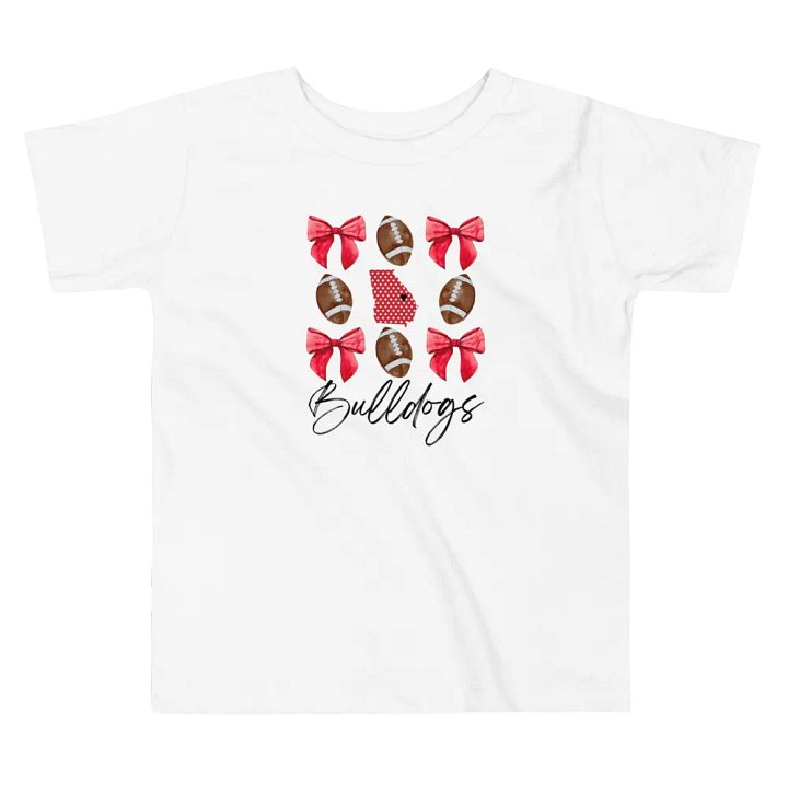 Toddler Girls Bulldogs Football T-Shirt (Homemade) product image (2)