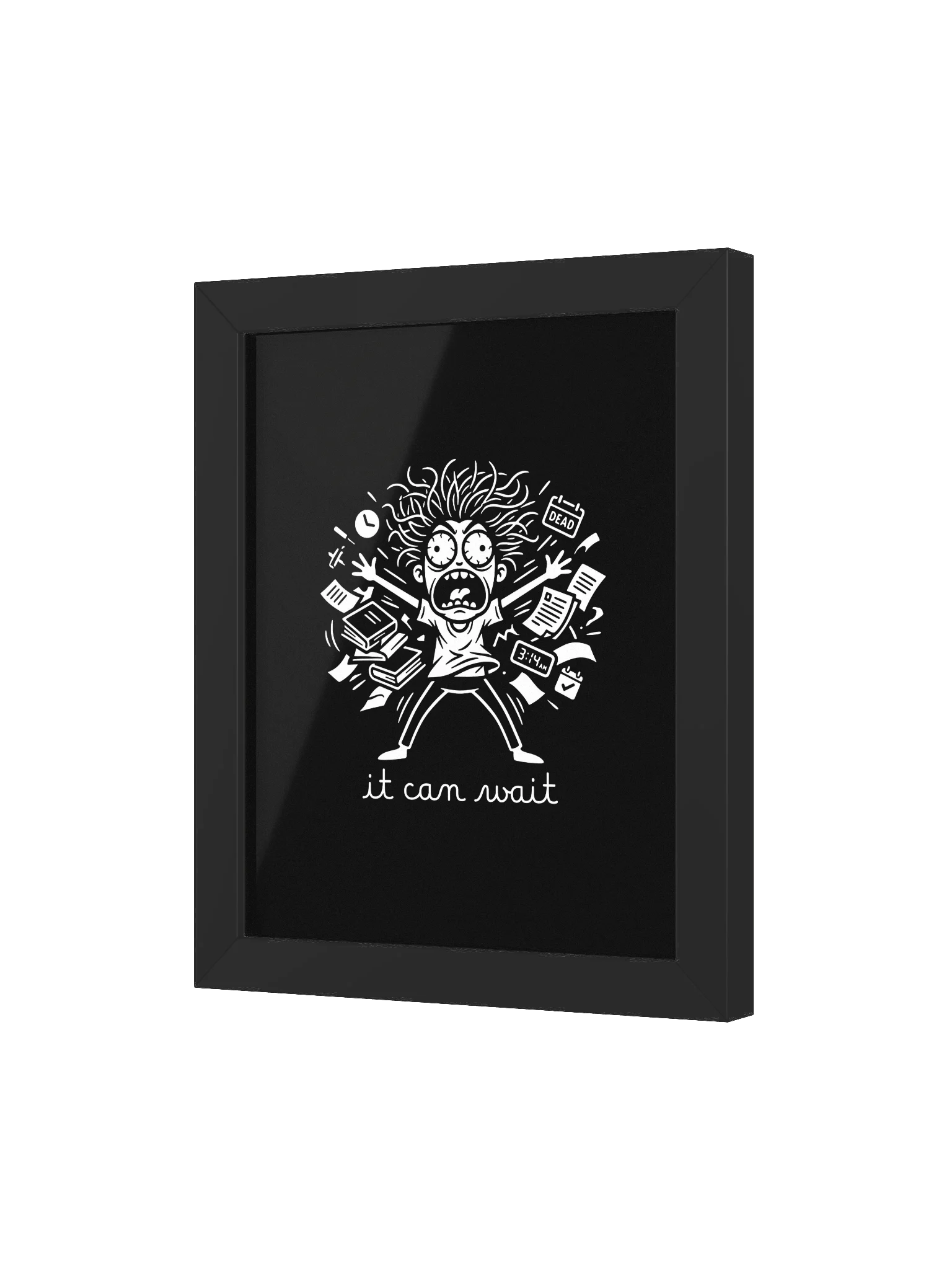 Night Anxiety Poster – It Can Wait Overthinking Wall Art product image (6)