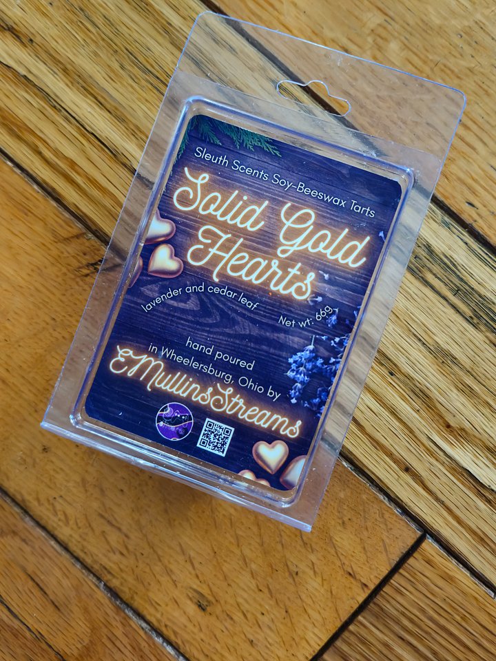 Solid Gold Hearts Wax Melts product image (1)
