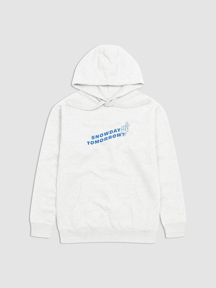 BNW - snowday tomorrow, white, hoodie product image (1)