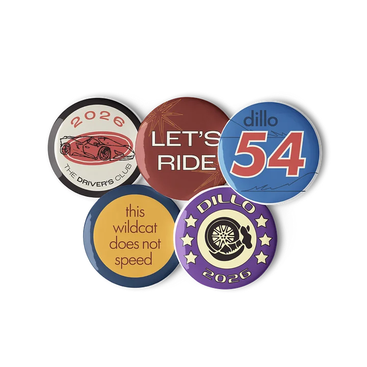 Dillo 54 Set of Pin Buttons product image (2)