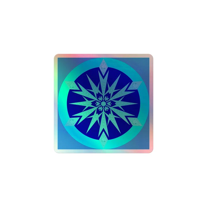 snowflake holo sticker product image (1)