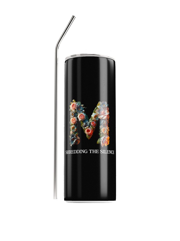 Floral 'M' Stainless Steel Tumbler product image (1)