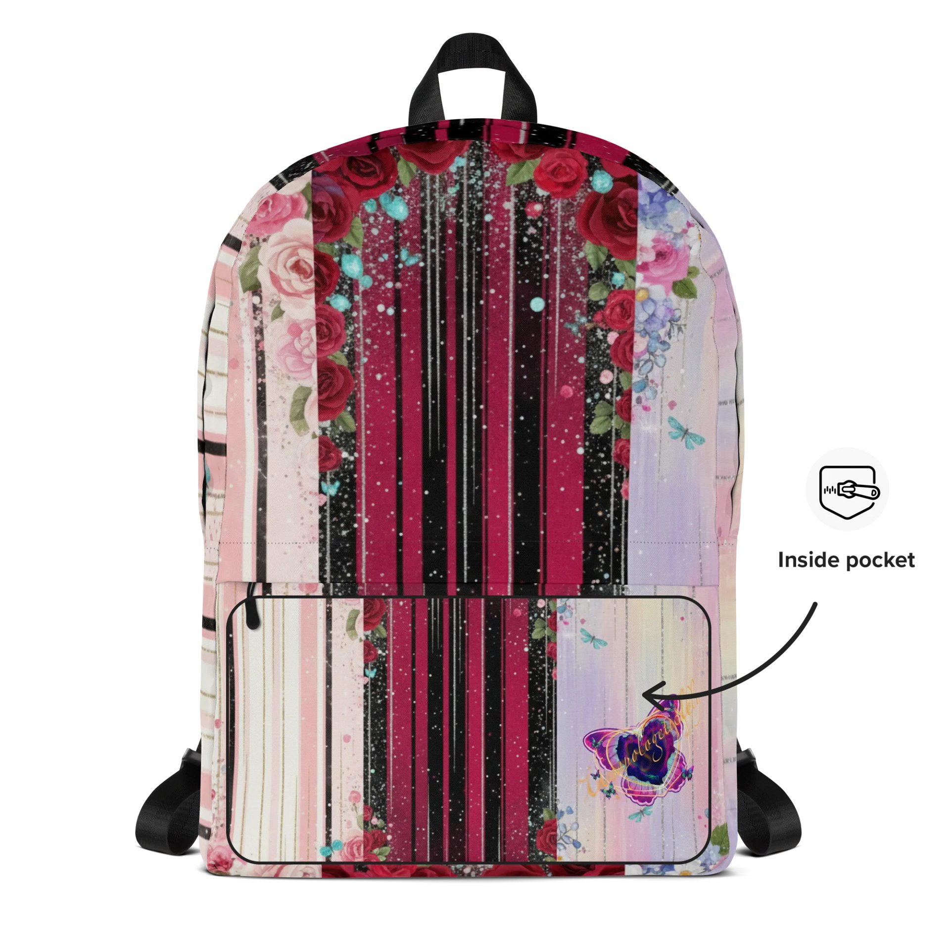 Floral Fusion All-Over Print Backpack product image (5)