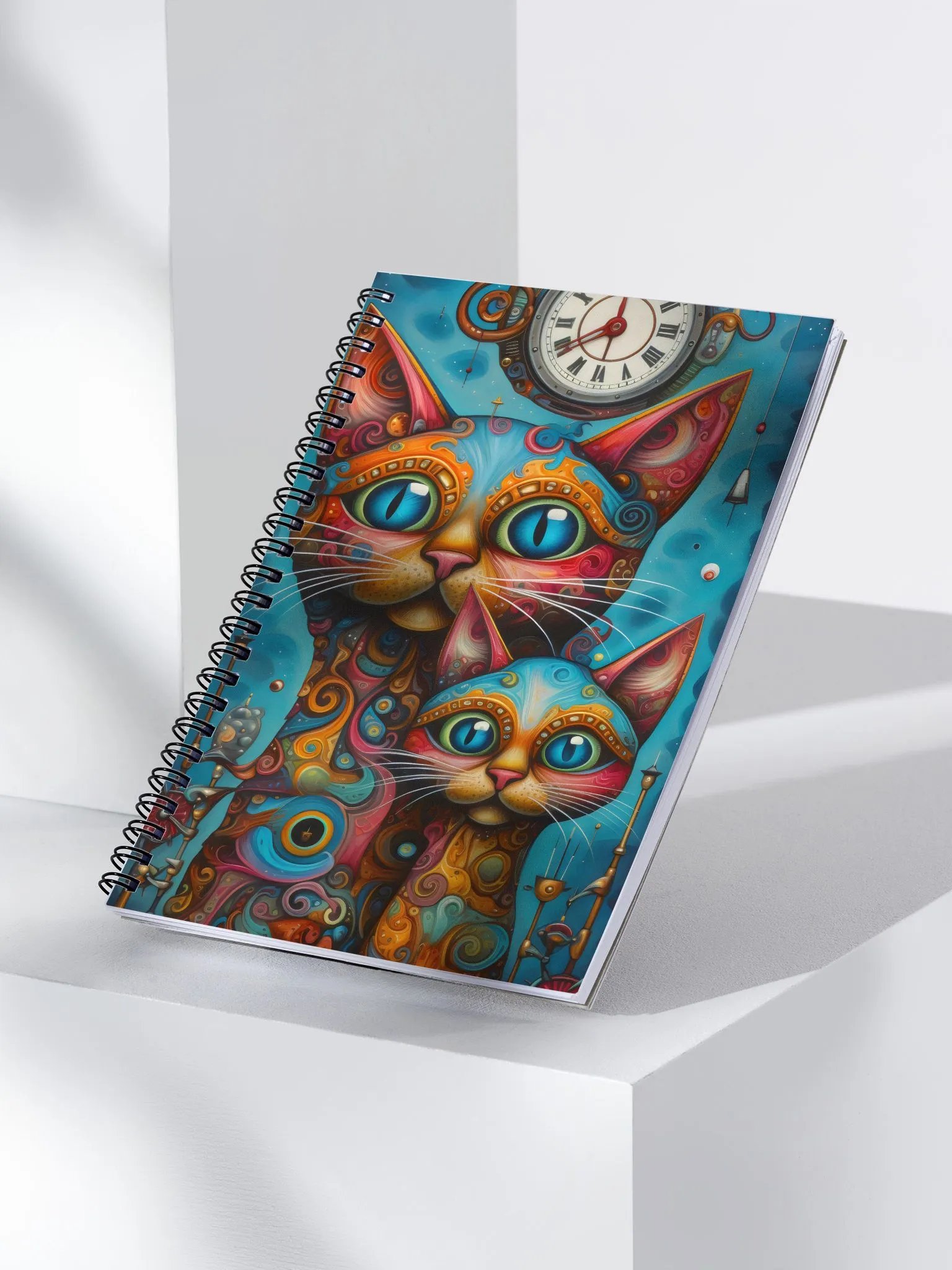 Whimsical Cats Spiral Notebook product image (3)