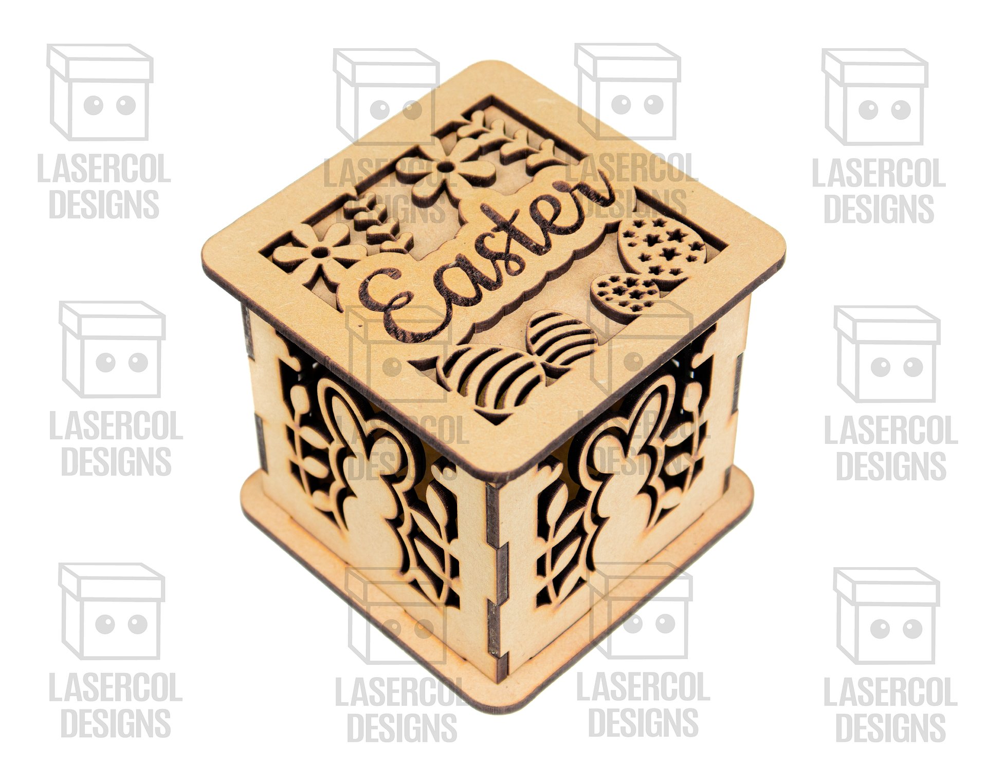 Easter Boxes Set (2 Sizes, 5 Styles) - Laser Cut Files product image (7)