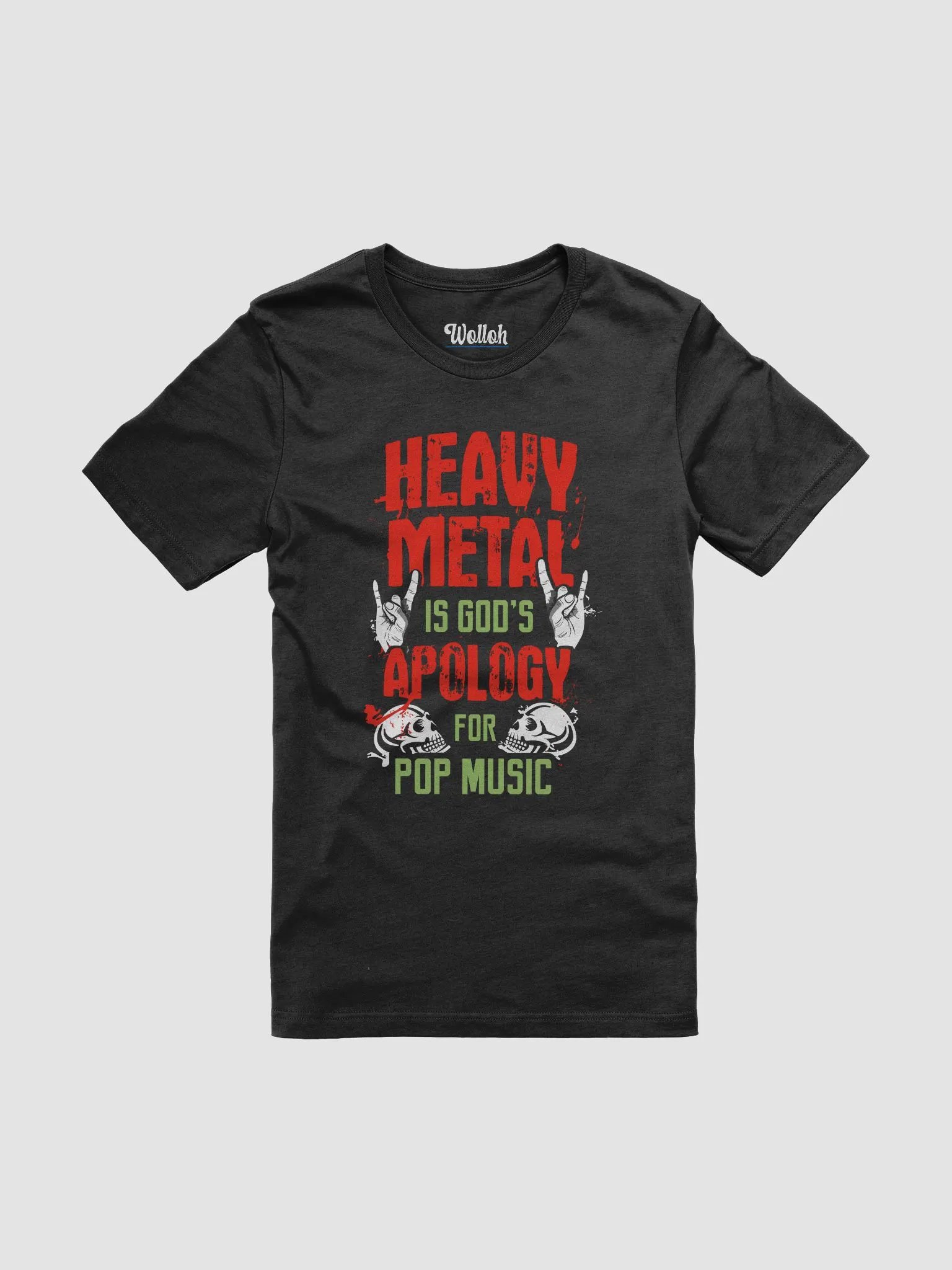 Heavy Metal Is God’s Apology – Funny T-Shirt for Metalheads product image (1)