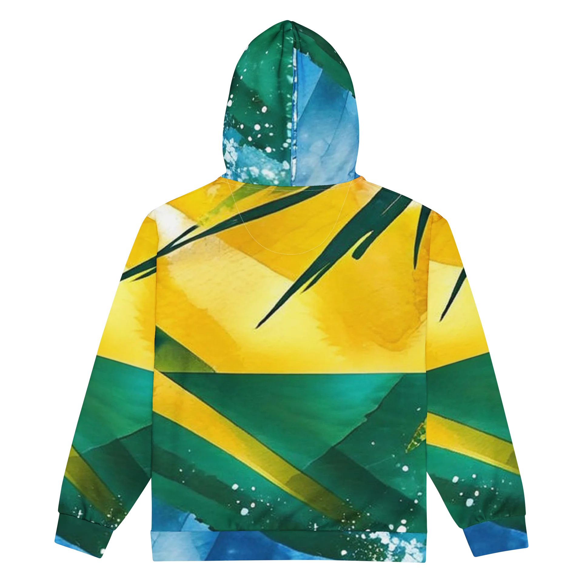 CaribbeanApples - St. Vincent and the Grenadines - SVG Abstract Diplomat Print | Unisex Zip Hoodie product image (4)