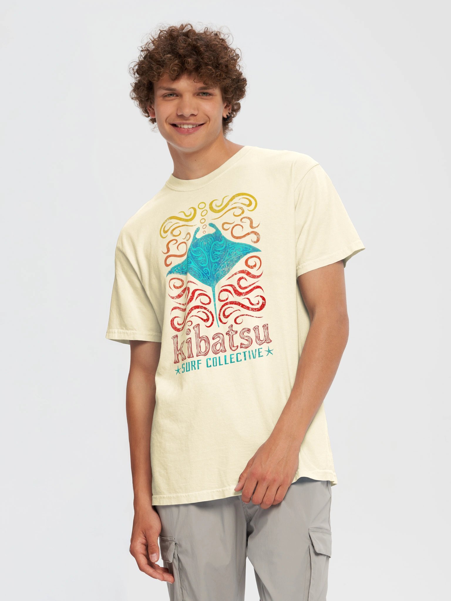 Kibatsu Surf Collective Spirit of Manta Ray T Shirt product image (203)