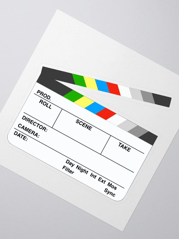 Clapperboard Sticker (color) product image (2)