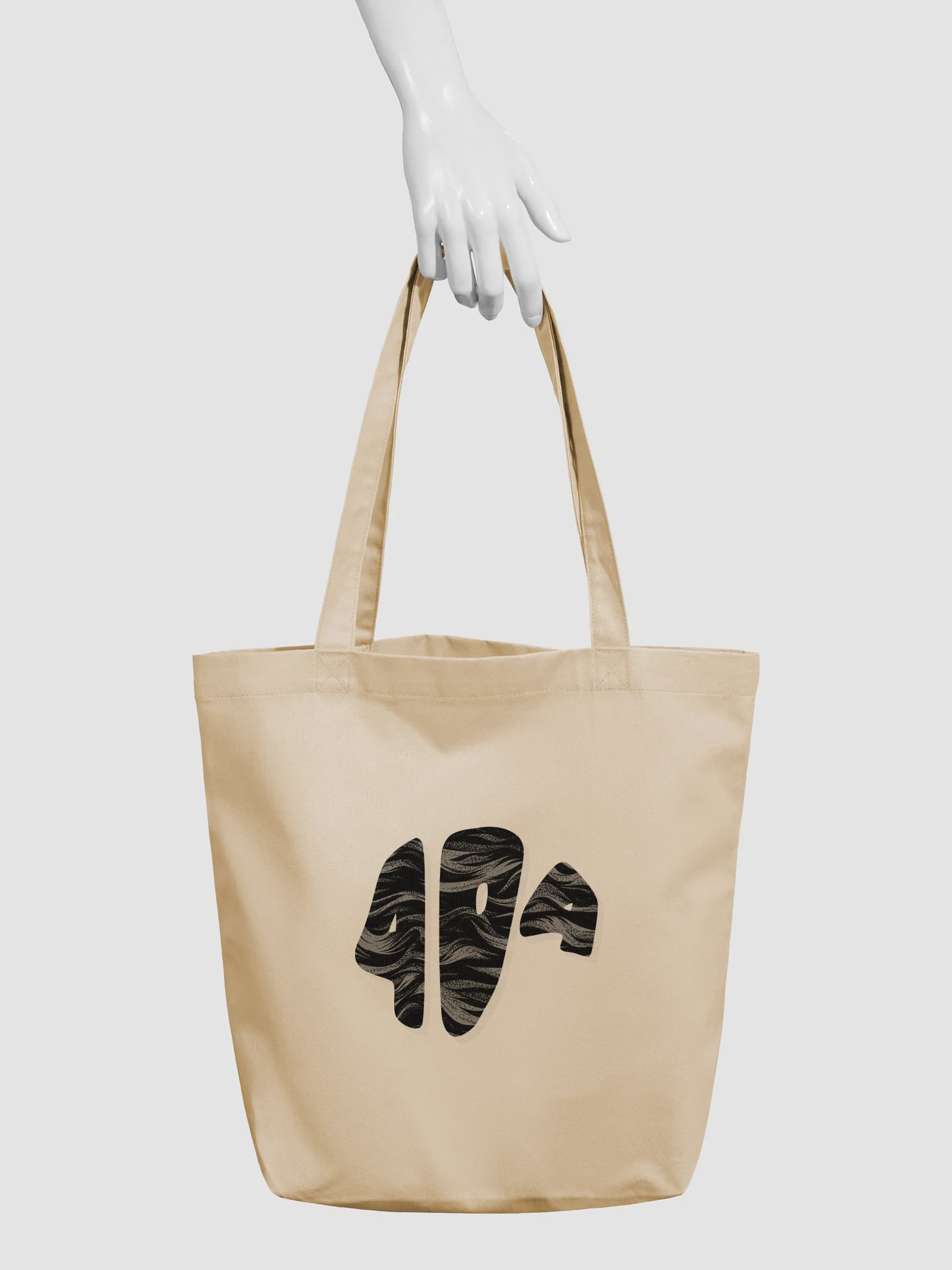 404 NOT FOUND GRAPHIC ORGANIC COTTON BAG product image (3)