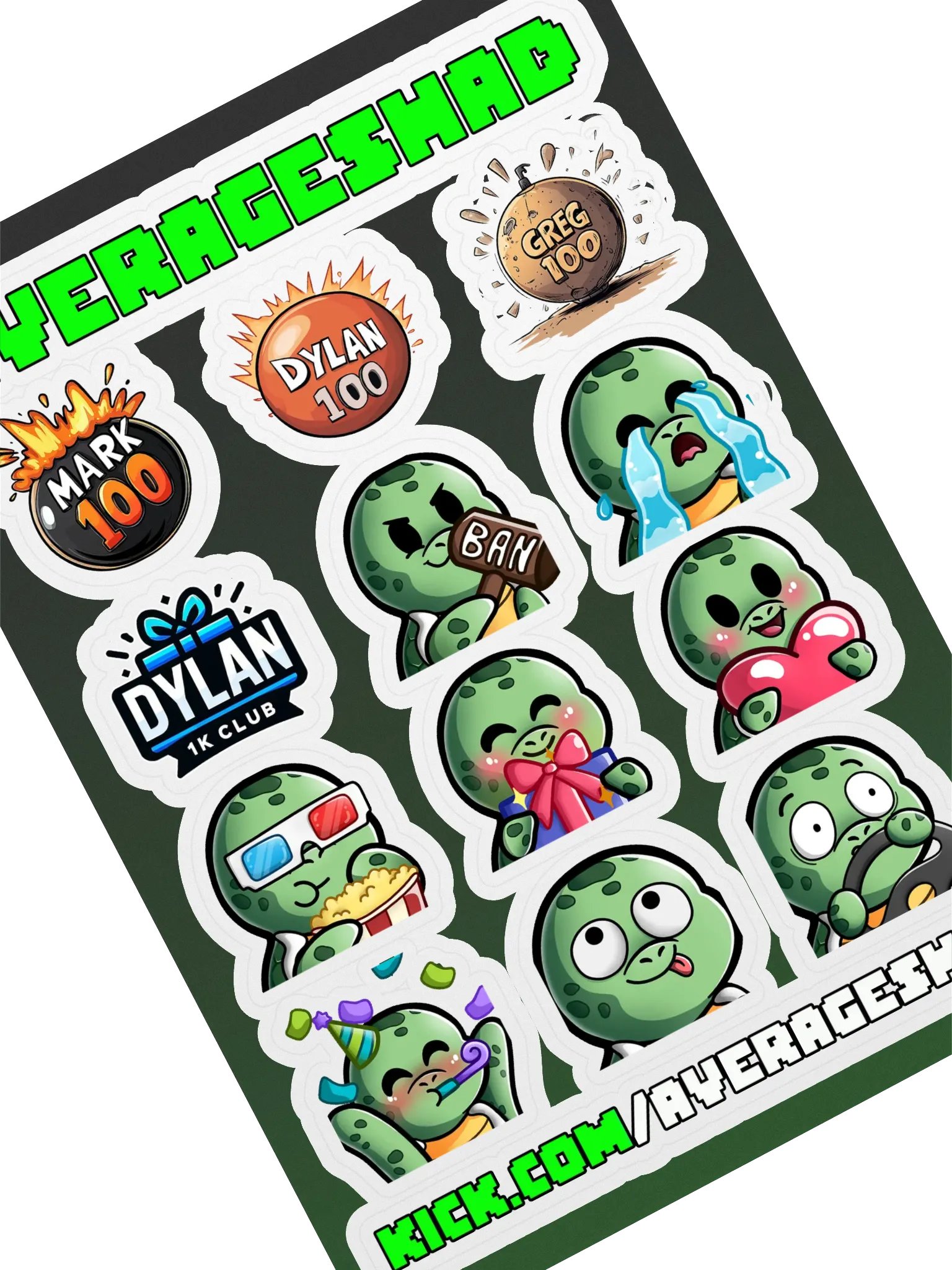 AvShad KICK Sticker Pack 01 product image (1)